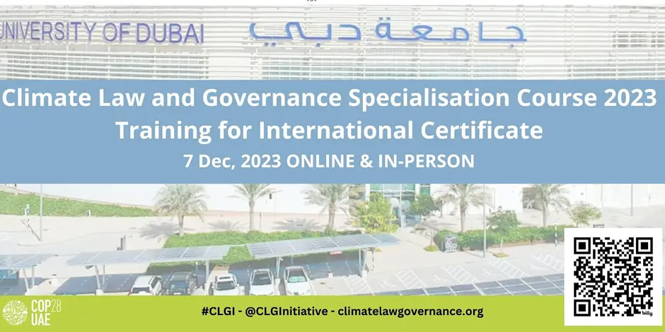 Climate Law and Governance Legal Specialisation Course 2023